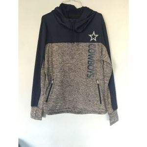 NFL DALLAS COWBOYS WOMEN PULLOVER (L) NECK HOODIE